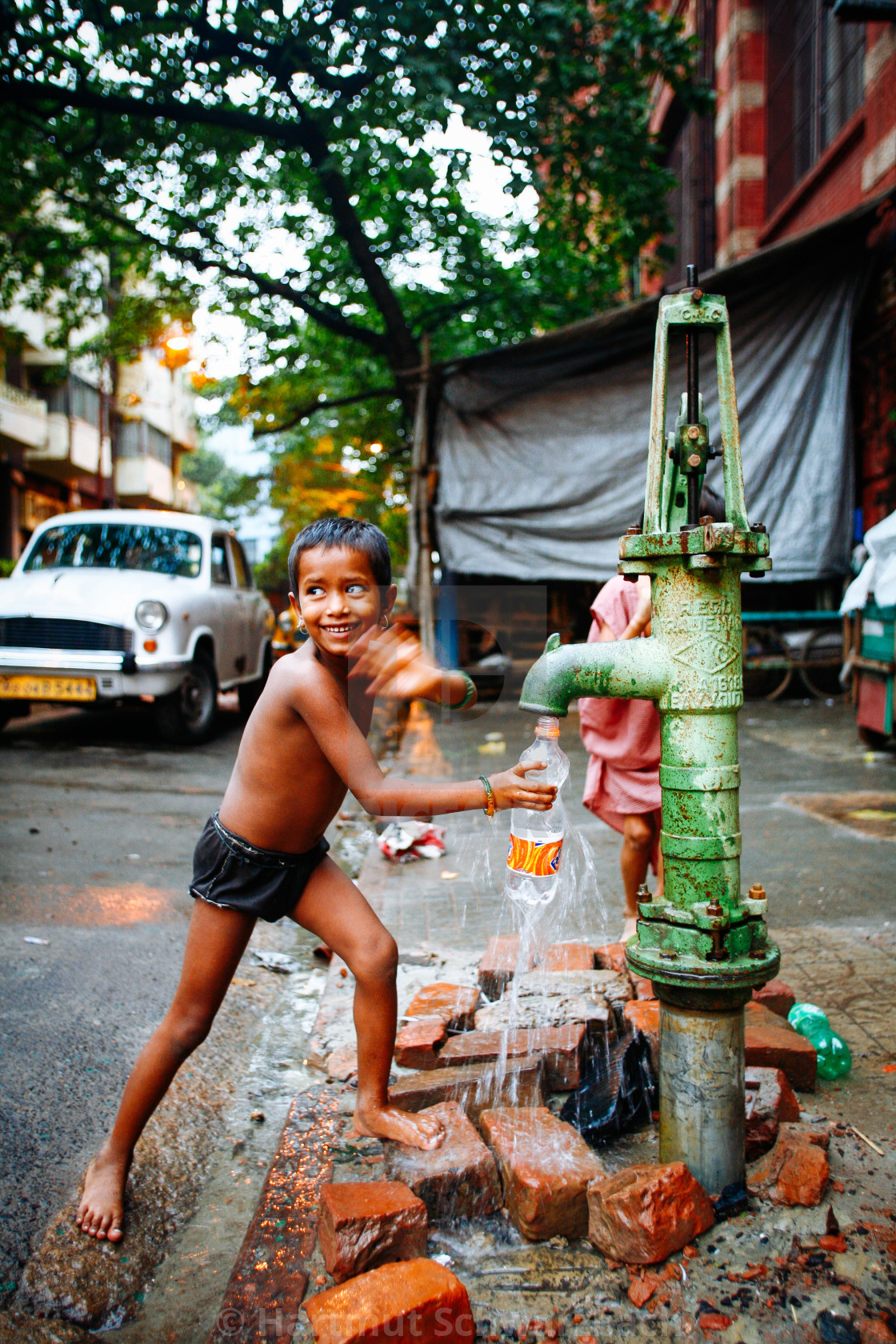 "Street Photography in Kolkata" stock image