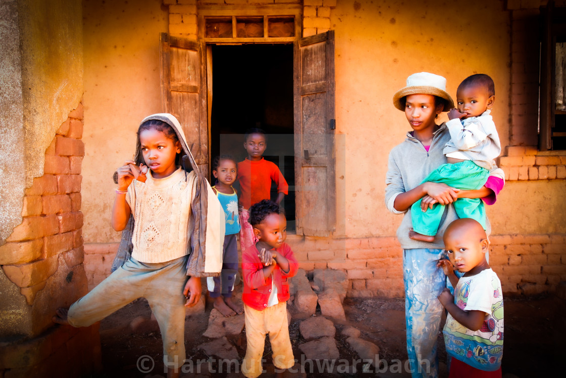 "Poor Families" stock image