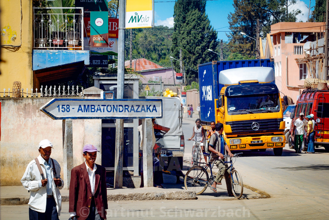 "street scene in Moramanga" stock image