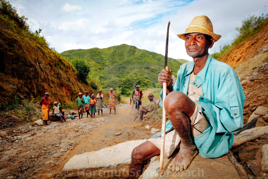 "Land grabbing and exploitation of natural resources" stock image