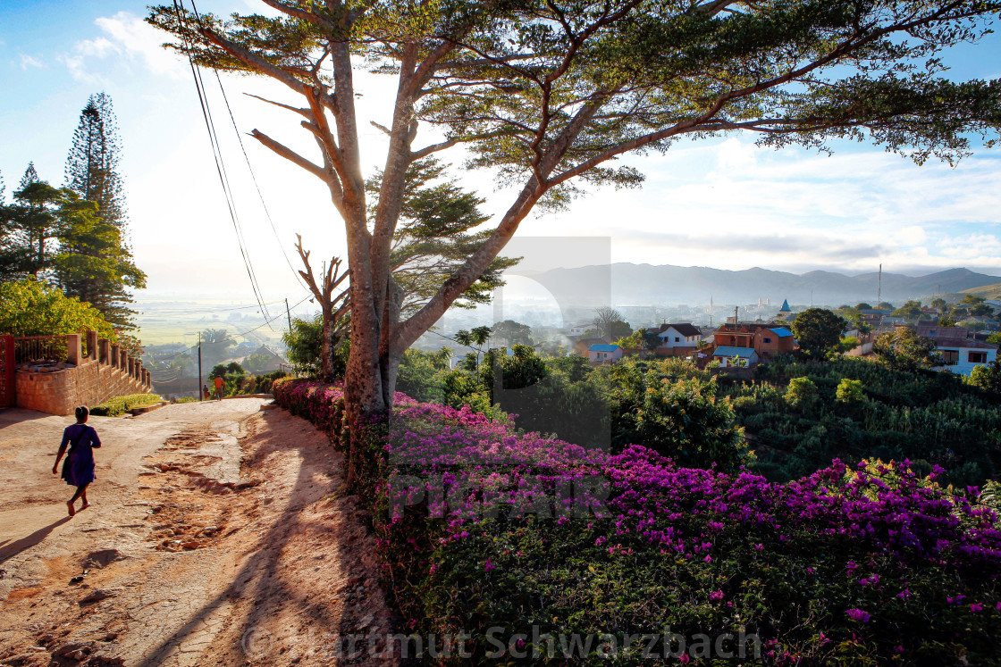 "Blick auf Ambatondrazaka" stock image