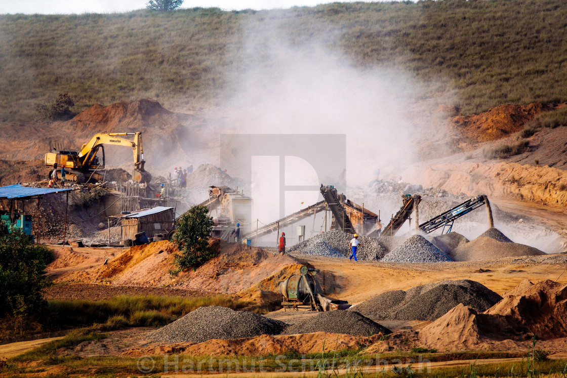 "quarry for road construction" stock image