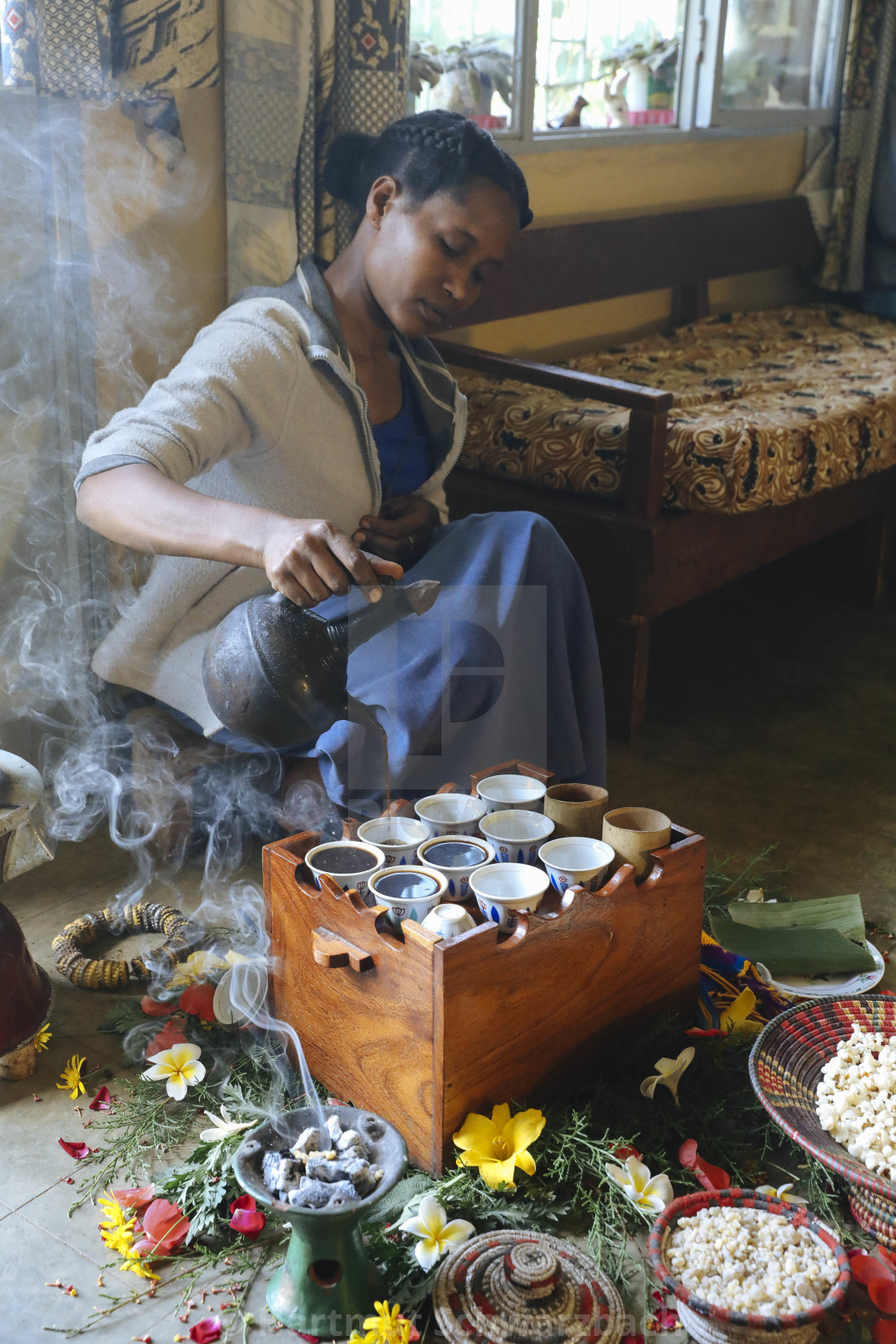 "Traditional Coffee Ceremony" stock image