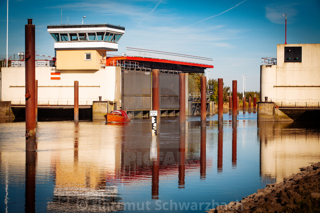 "coastal protection on the north sea" stock image