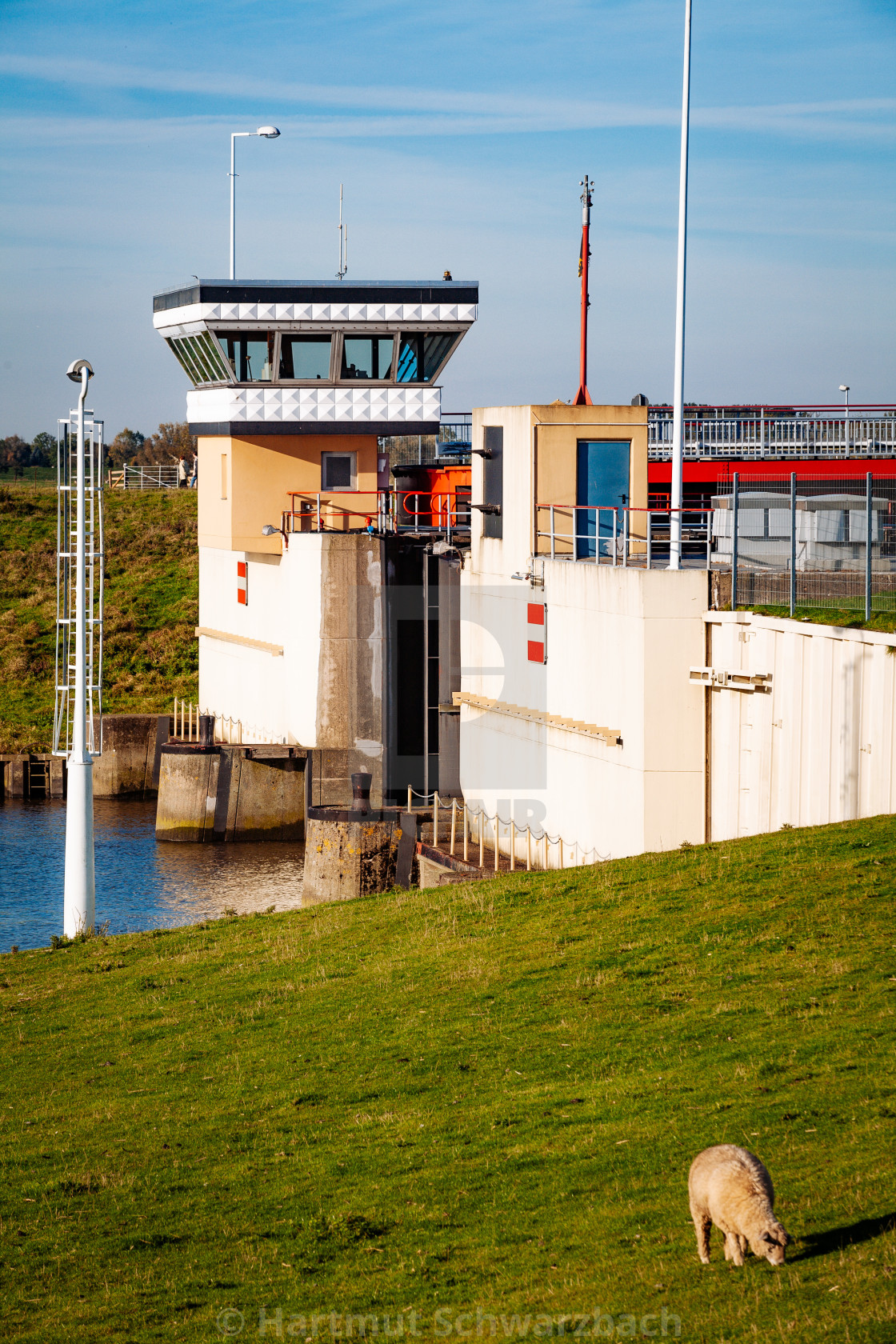 "coastal protection on the north sea" stock image