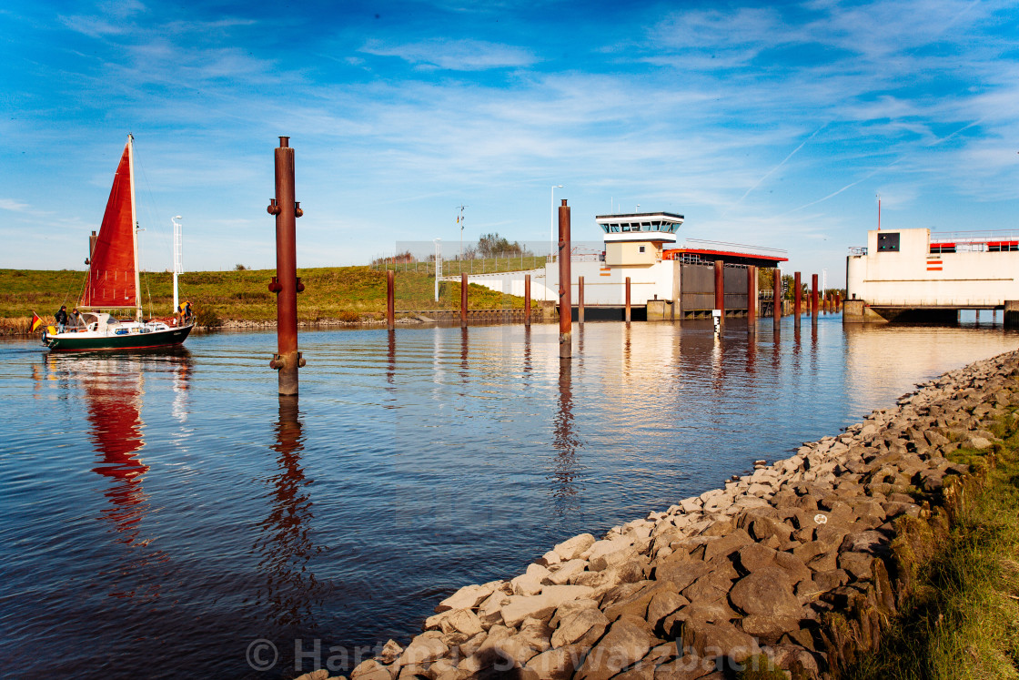 "coastal protection on the north sea" stock image