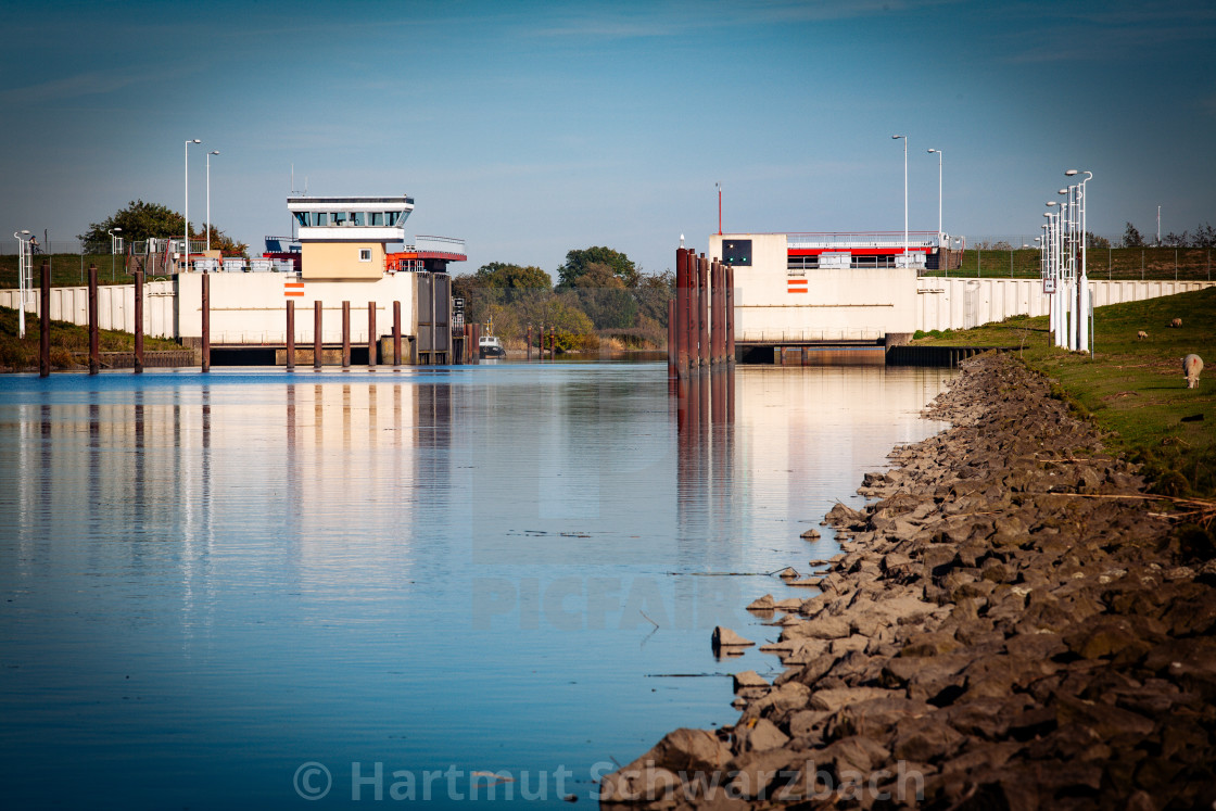 "coastal protection on the north sea" stock image