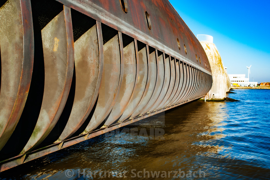 "coastal protection on the north sea" stock image