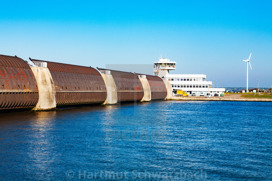 "coastal protection on the north sea" stock image