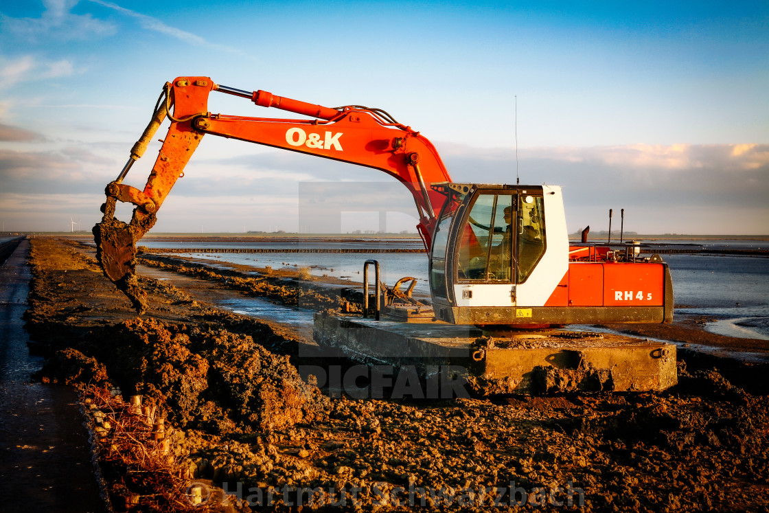 "coastal protection on the north sea" stock image