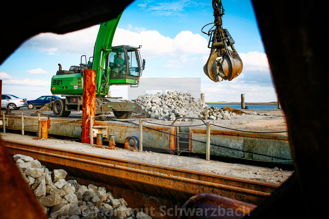 "coastal protection on the north sea" stock image