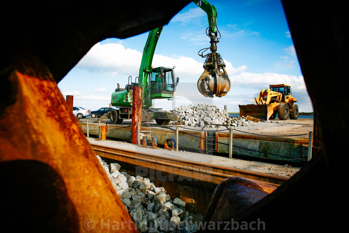 "coastal protection on the north sea" stock image