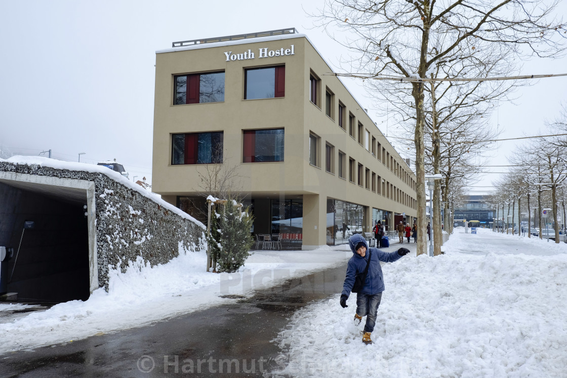 "Switzerland Interlaken in the winter" stock image