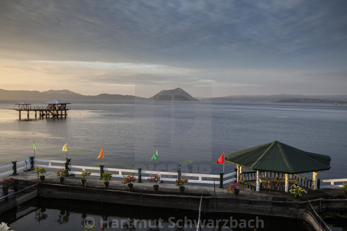 "Taal Volcano Philippines - Taal Vulkan Philippinen" stock image