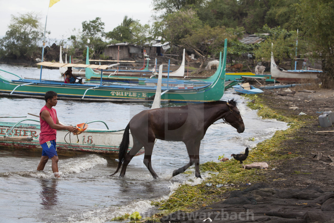 "Taal Volcano Philippines - Taal Vulkan Philippinen" stock image