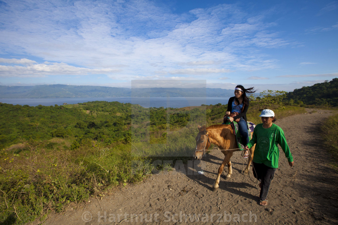 "Taal Volcano Philippines - Taal Vulkan Philippinen" stock image