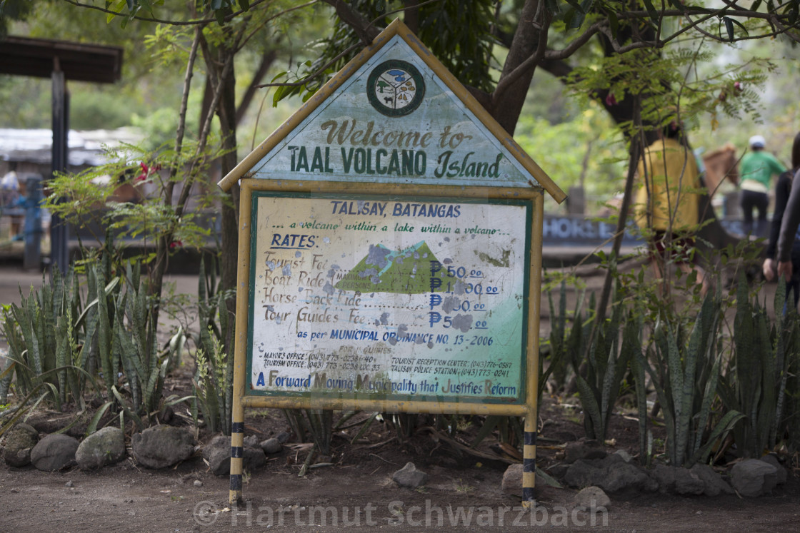 "Taal Volcano Philippines - Taal Vulkan Philippinen" stock image