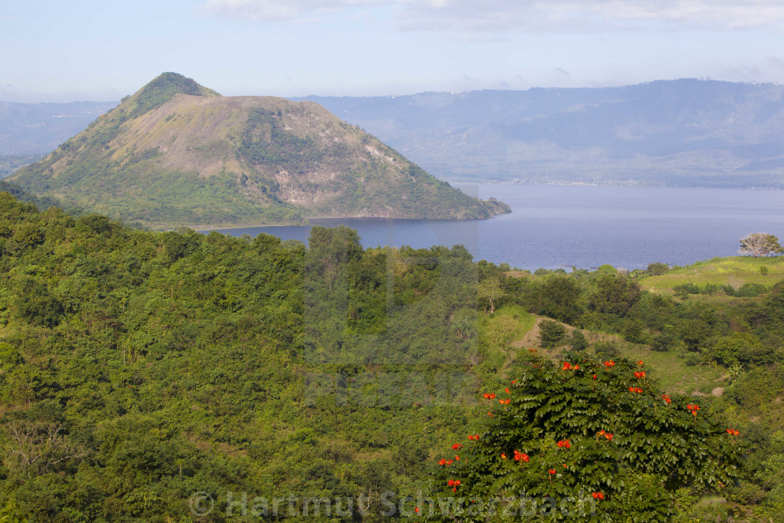 "Taal Volcano Philippines - Taal Vulkan Philippinen" stock image