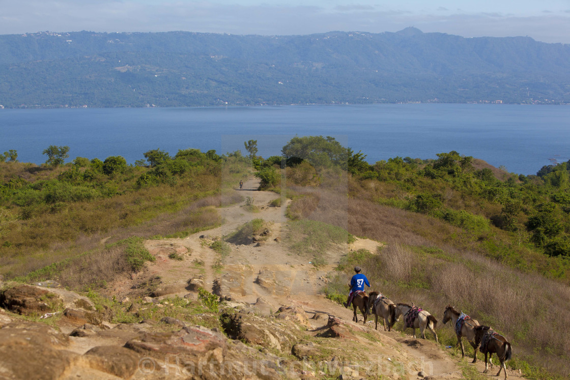 "Taal Volcano Philippines - Taal Vulkan Philippinen" stock image