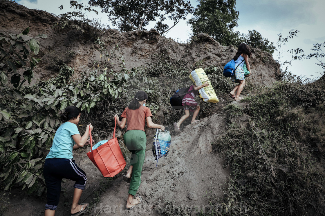 "Taal Volcano Philippines - Taal Vulkan Philippinen" stock image