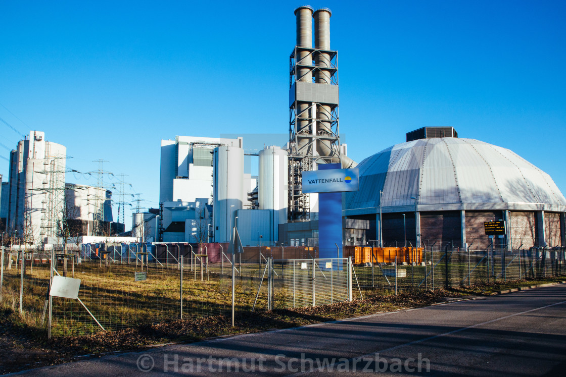 "Vattenfall Heizkraftwerk Moorburg" stock image