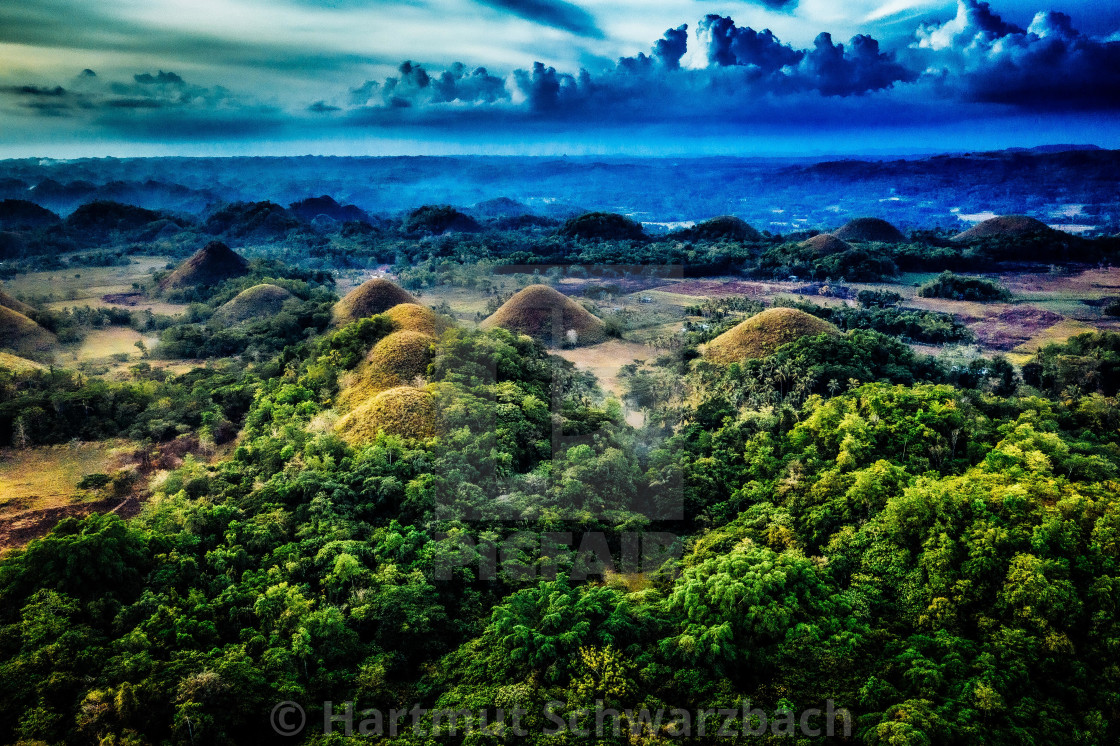 "Chocolate Hills Bohol Philippines" stock image