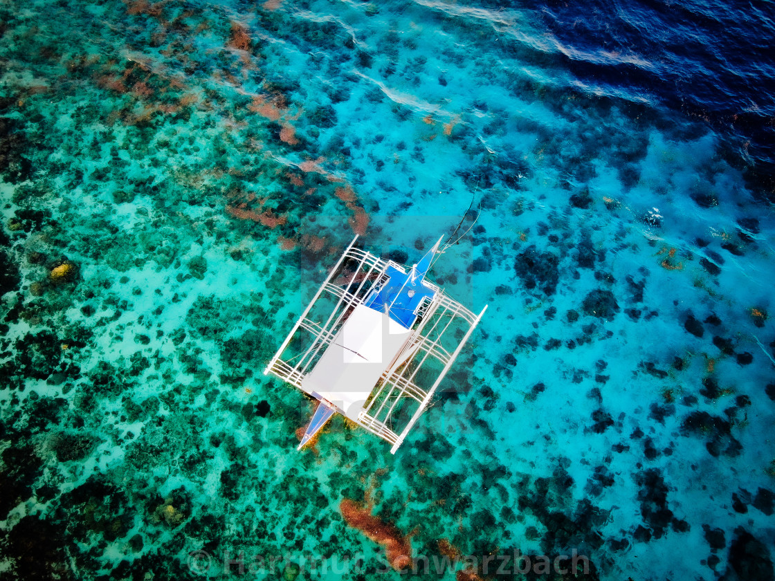 "Alona Beach Panglao Island, Bohol Philippines" stock image