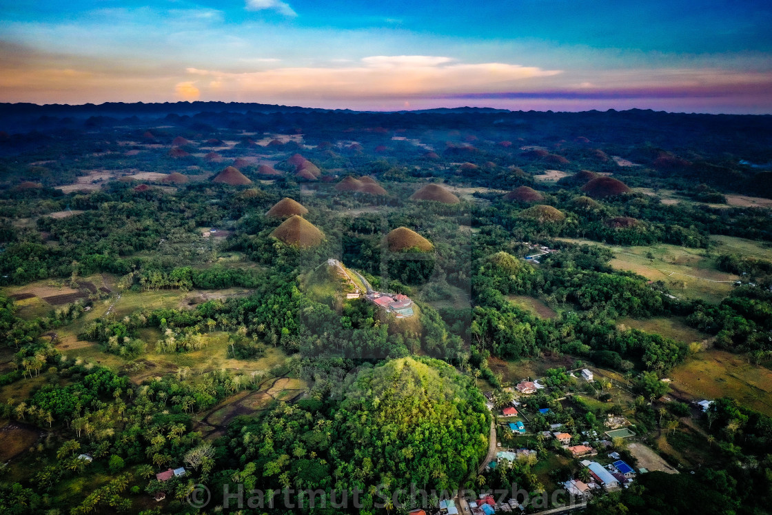 "Chocolate Hills Bohol Philippines" stock image