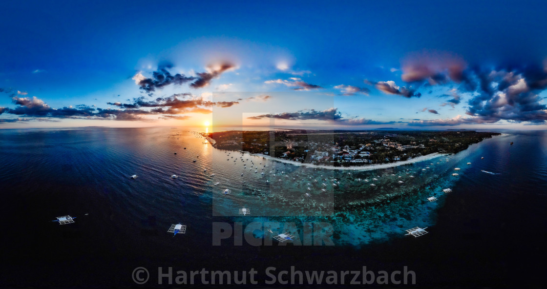 "Alona Beach Panglao Island, Bohol Philippines" stock image