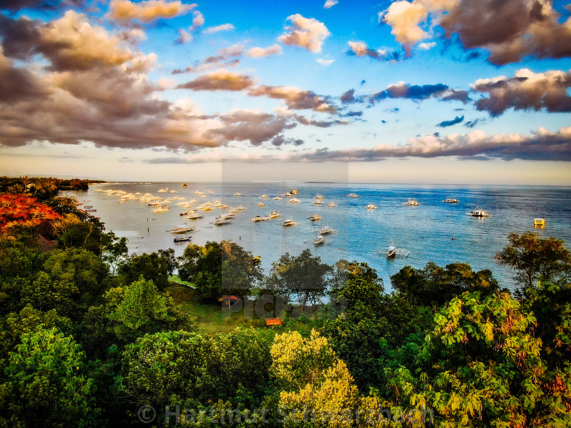 "Alona Beach Panglao Island, Bohol Philippines" stock image