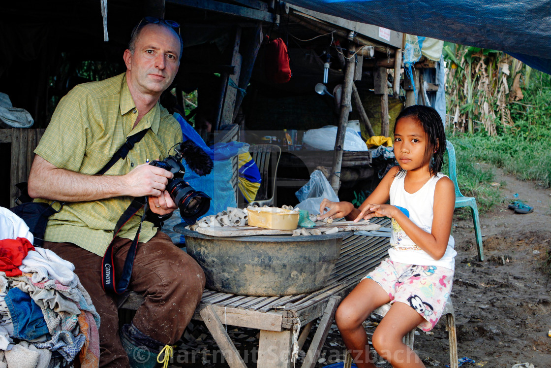 "Child Labour at firecracker industry - Kinderarbeit Feuerwerk" stock image