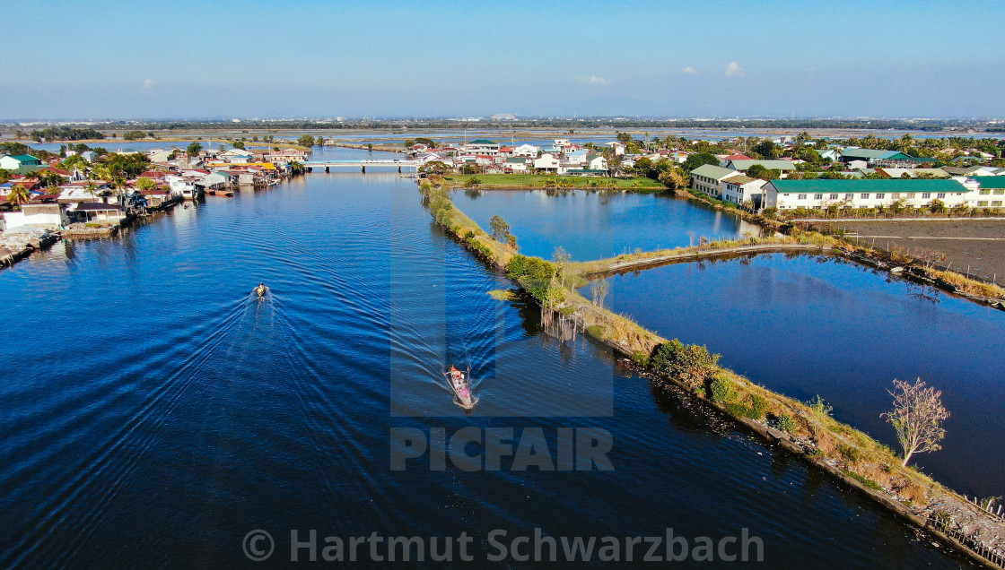 "Sinking Villages near Manila Bay" stock image