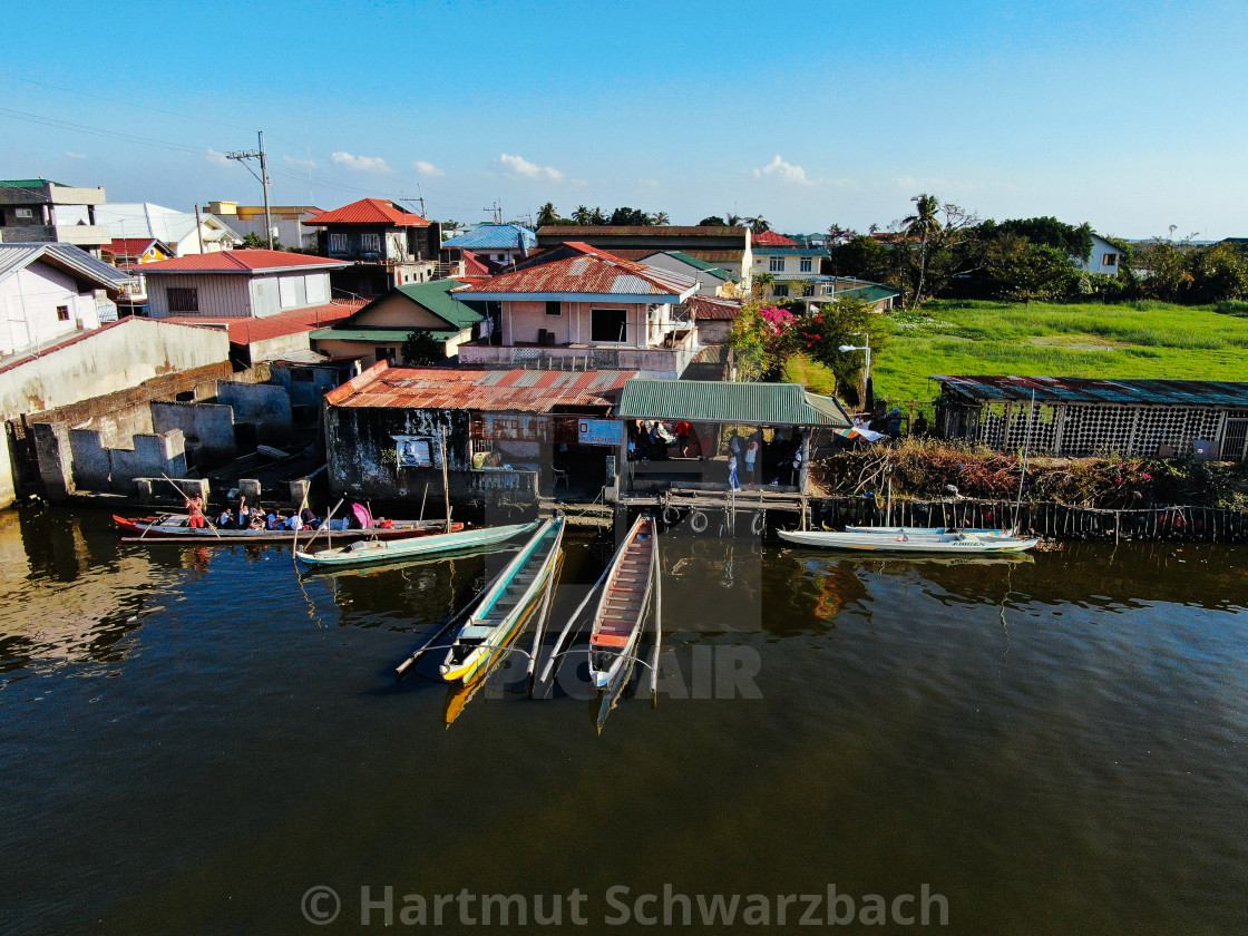 "Sinking Villages near Manila Bay" stock image