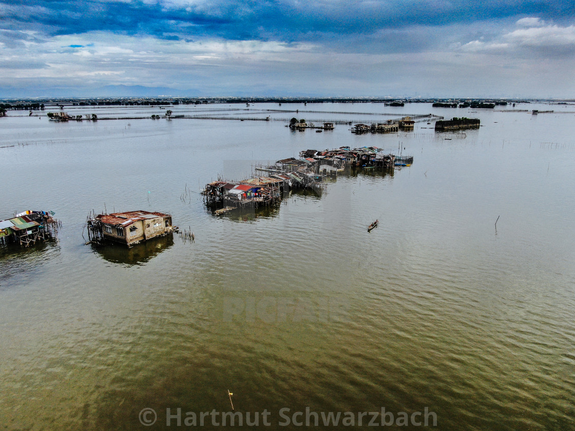 "Sinking Villages near Manila Bay" stock image