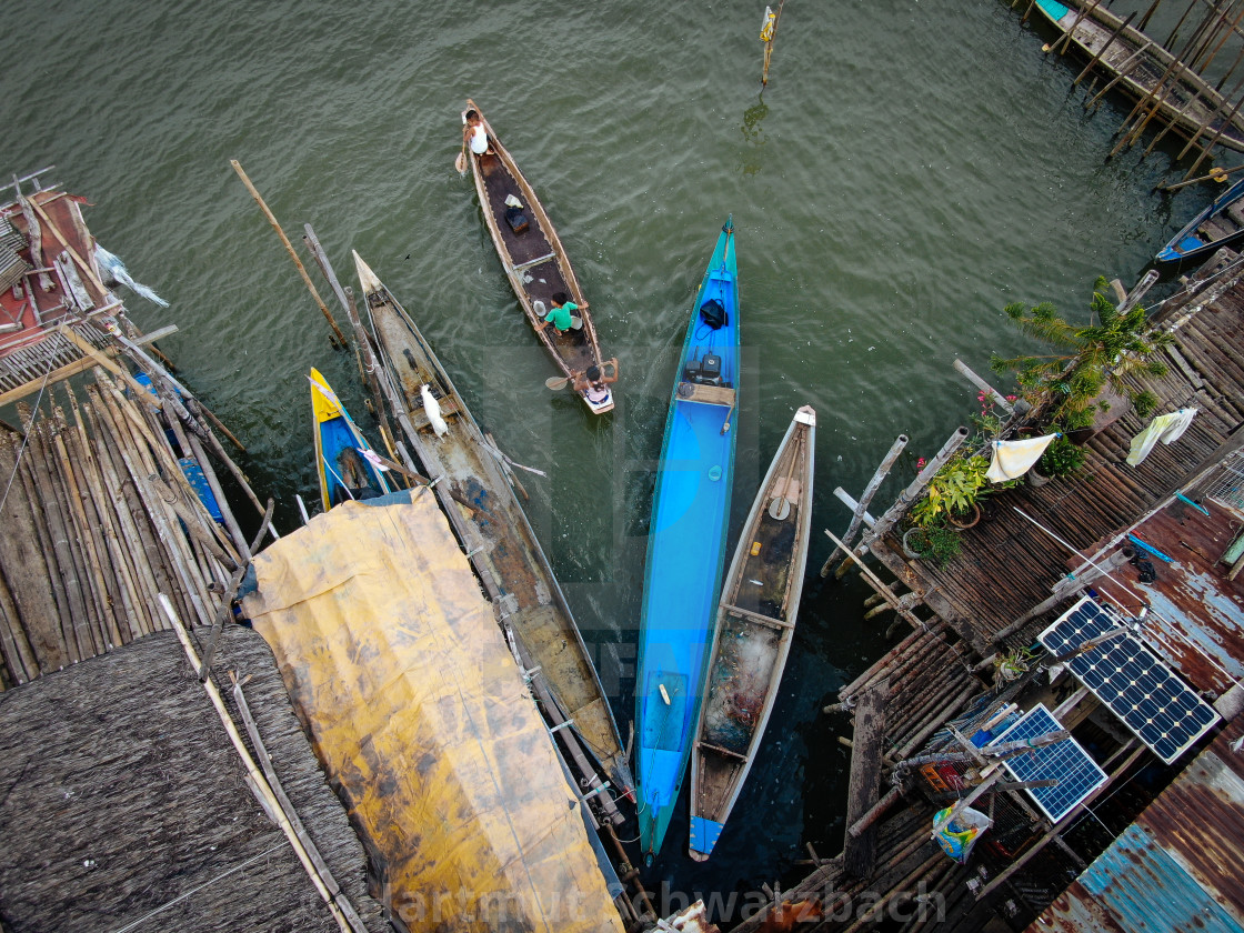 "Sinking Villages near Manila Bay" stock image