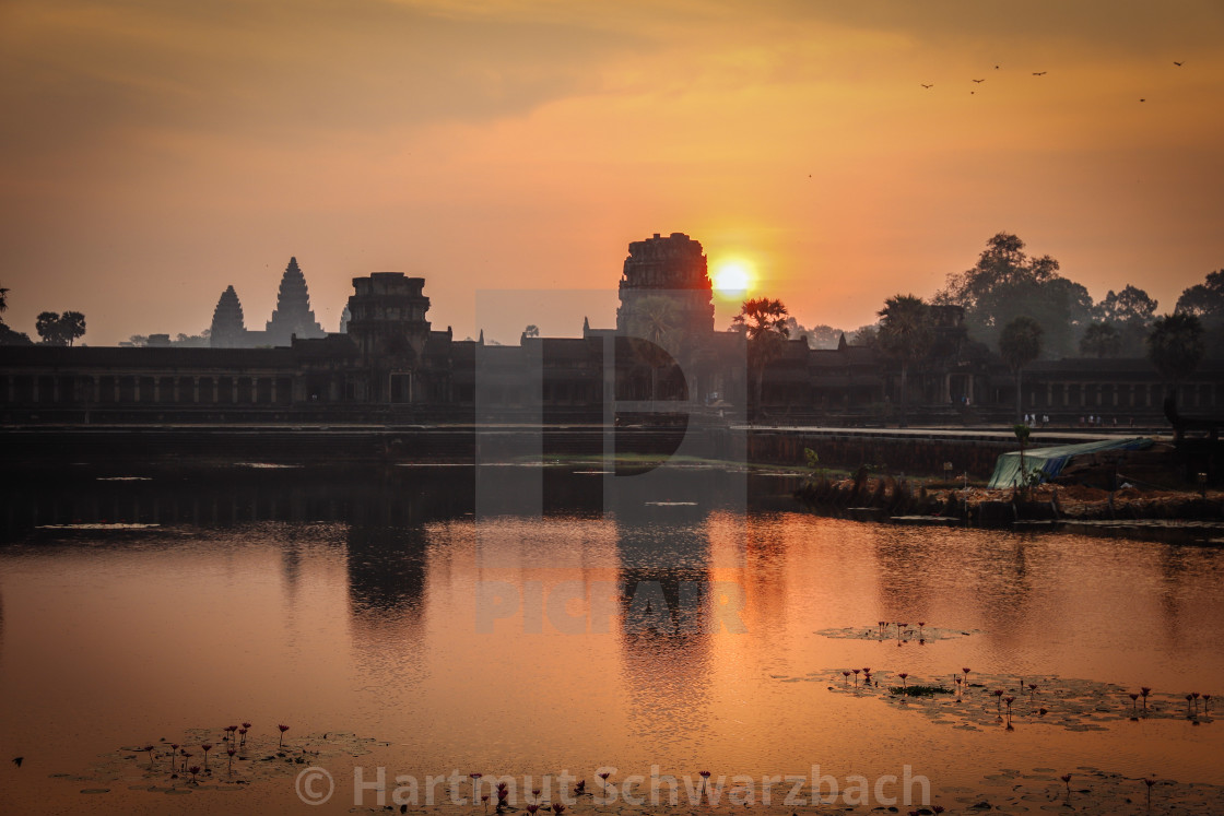 "Angkor Wat Tempelanlage" stock image