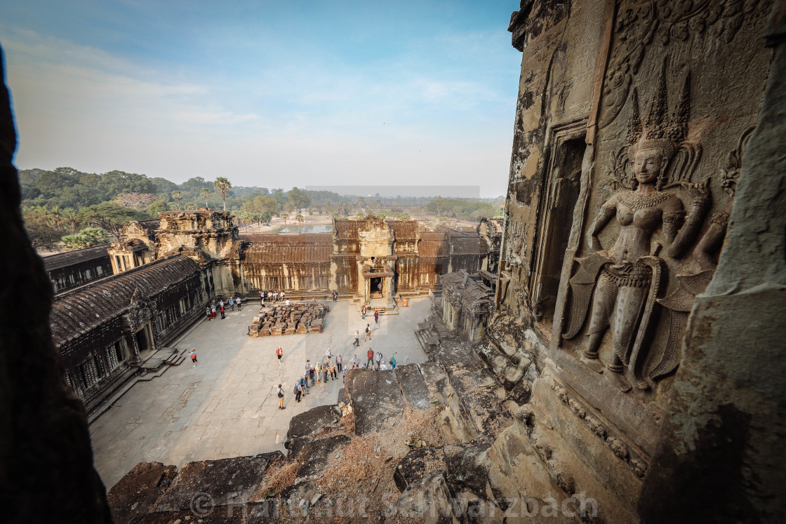 "Angkor Wat Tempelanlage" stock image