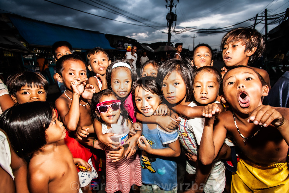 "Navotas Fishing Village at Manila Bay" stock image