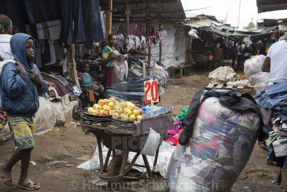 "Kibera Slum Nairobi Kenia" stock image