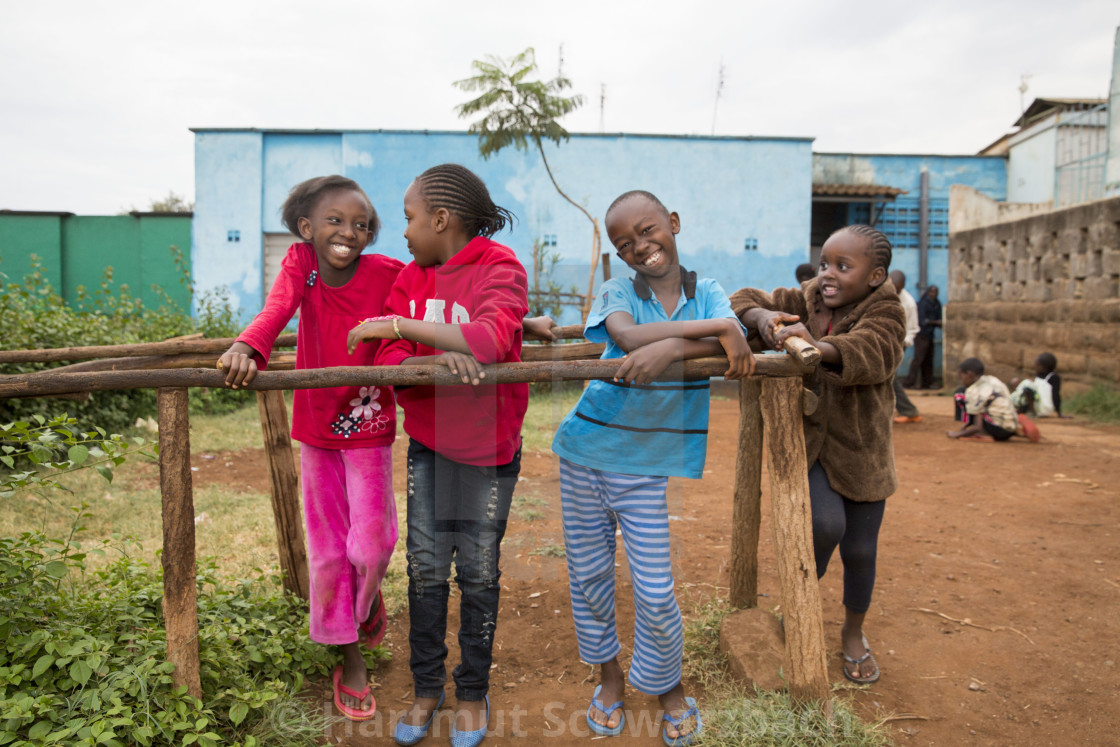 "Kibera Slum Nairobi Kenia" stock image