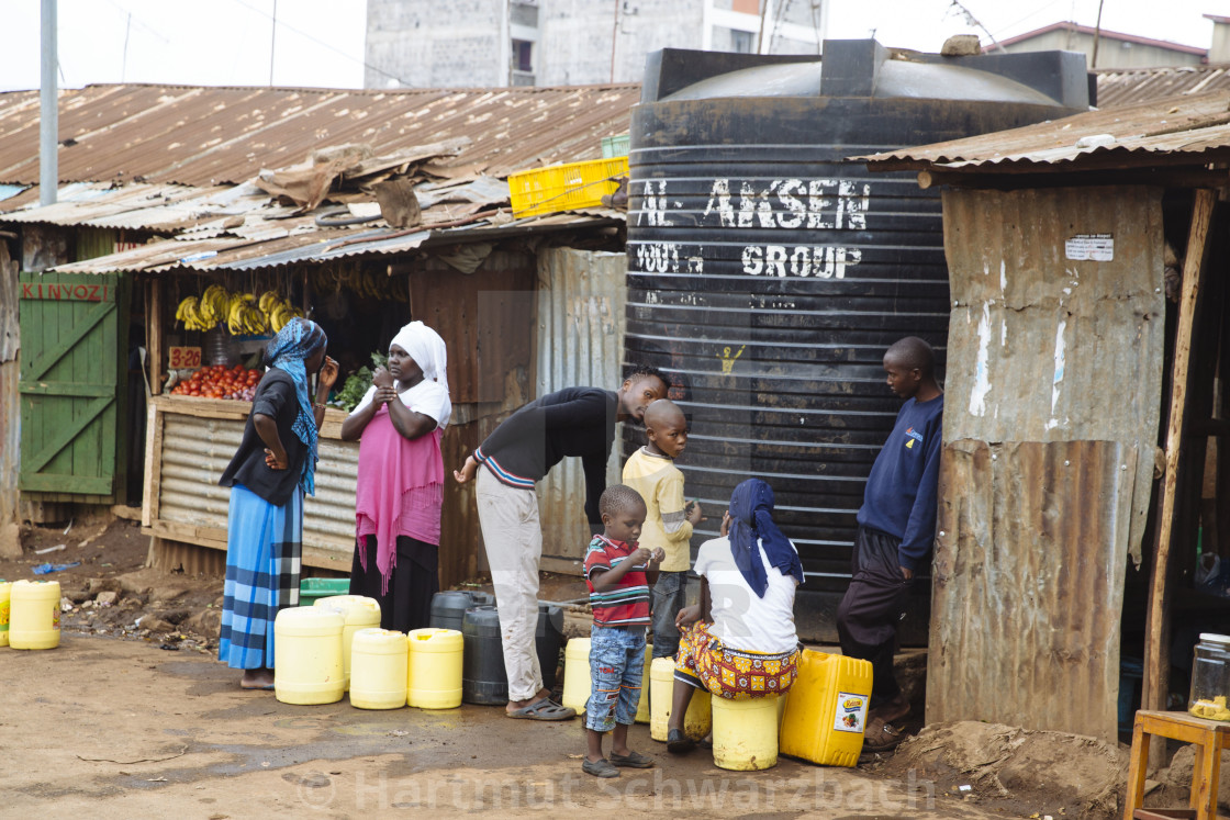 "Kibera Slum Nairobi Kenia" stock image