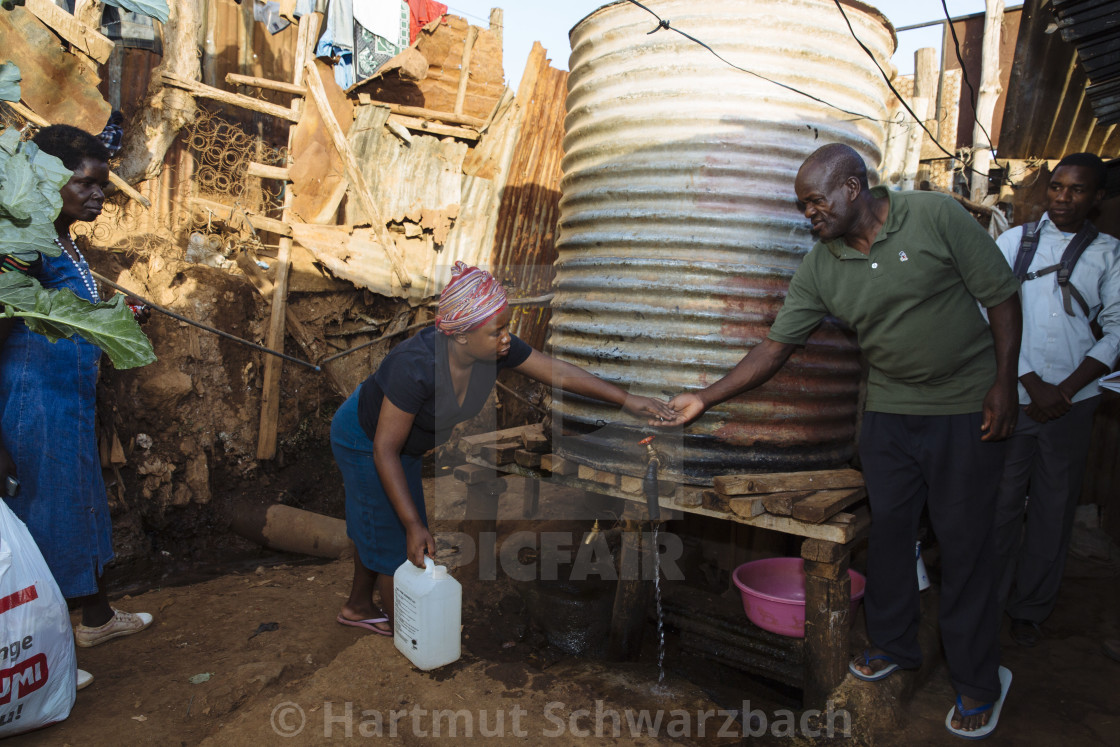 "Kibera Slum Nairobi Kenia" stock image