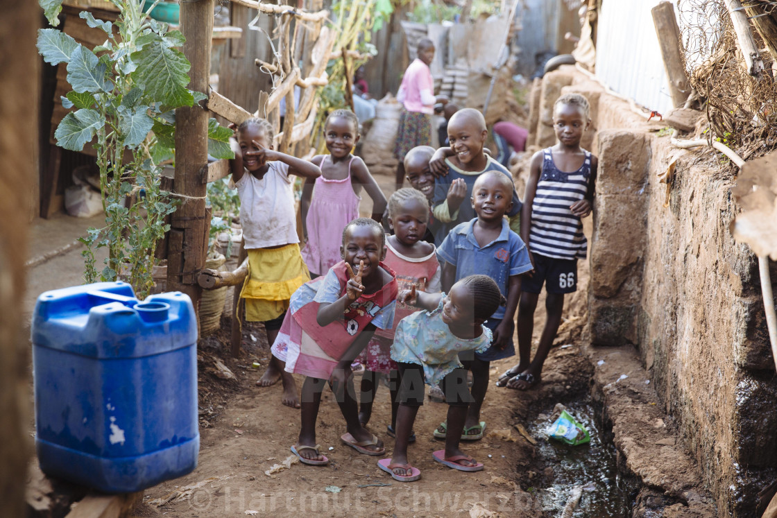 "Kibera Slum Nairobi Kenia" stock image