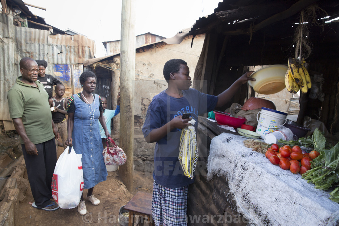 "Kibera Slum Nairobi Kenia" stock image