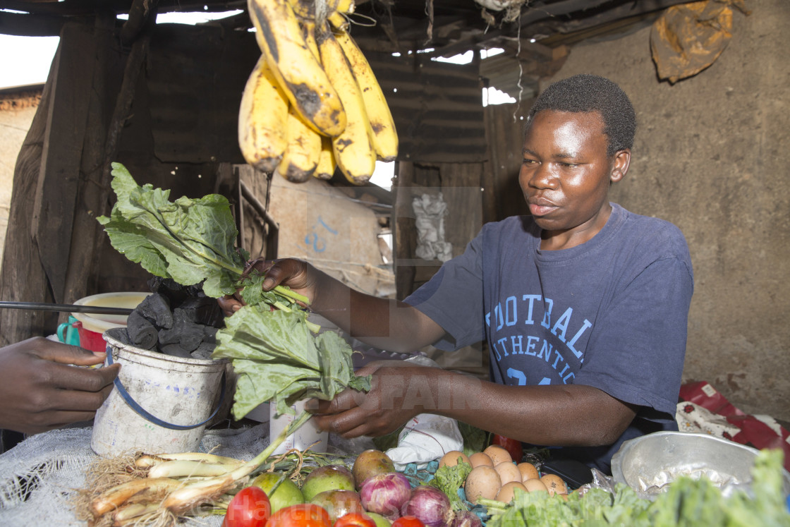 "Kibera Slum Nairobi Kenia" stock image