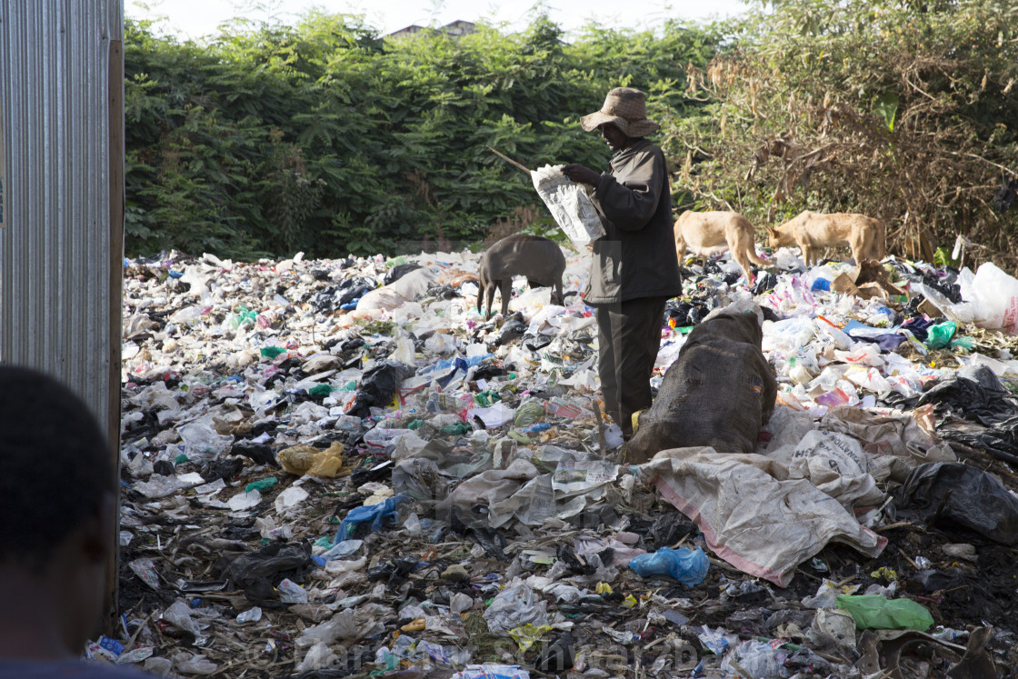 "Kibera Slum Nairobi Kenia" stock image