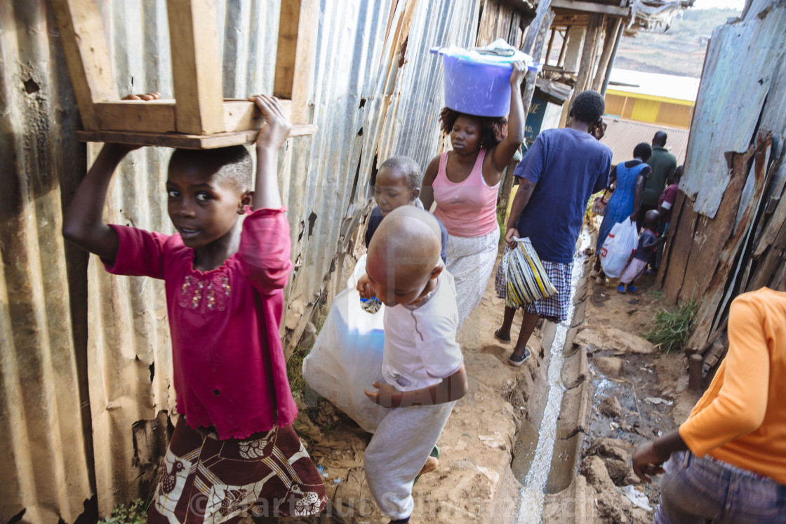 "Kibera Slum Nairobi Kenia" stock image