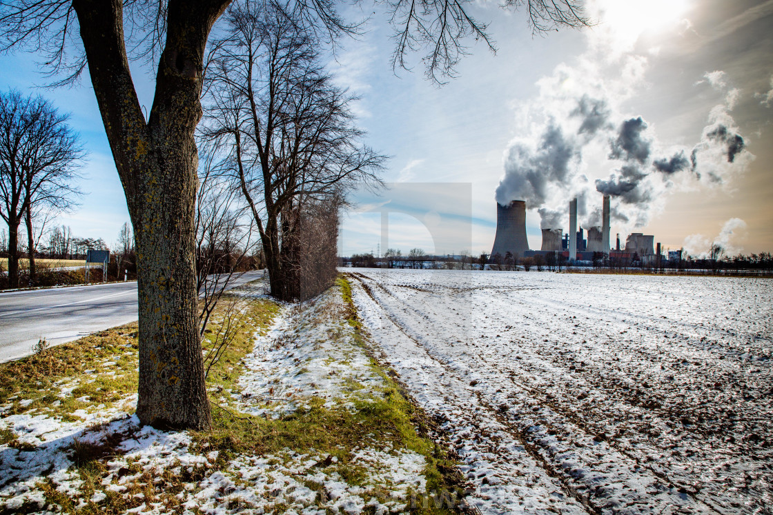 "Coal Power Plant RWE Braunkohlekraftwerk Niederaussem" stock image