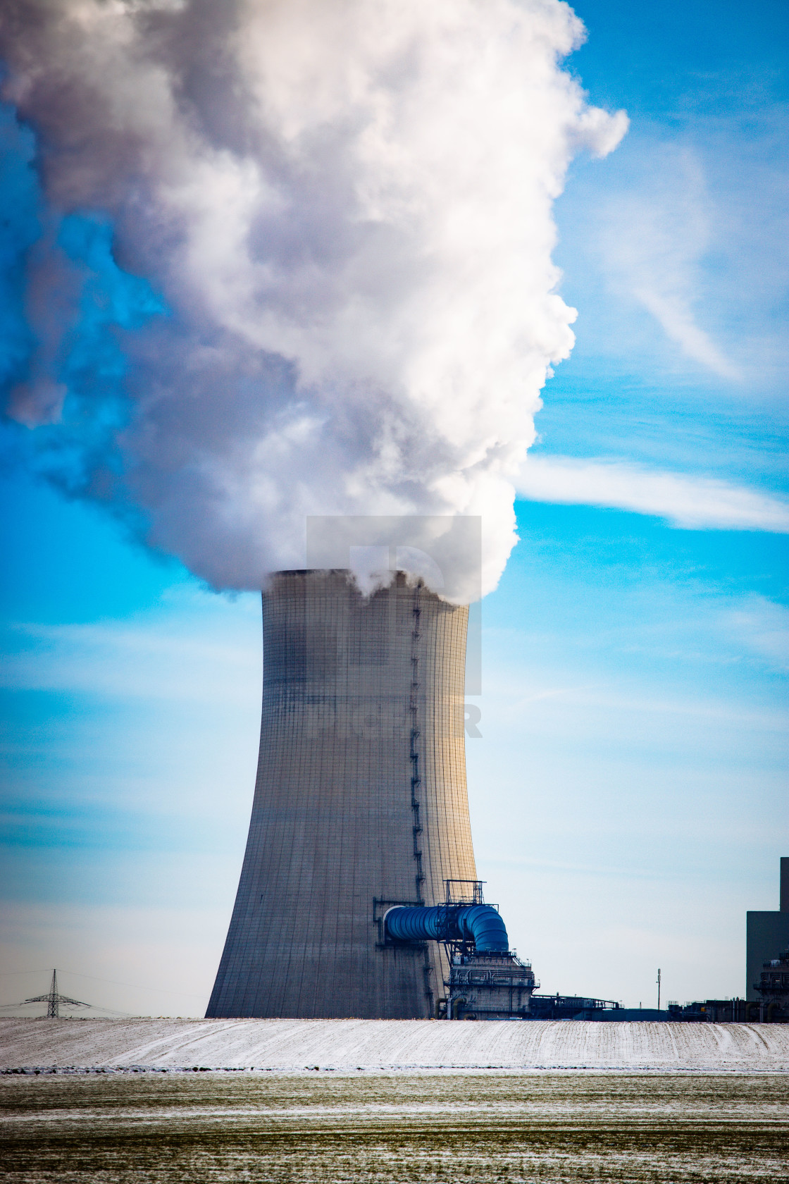 "Coal Power Plant RWE Braunkohlekraftwerk Neurath" stock image