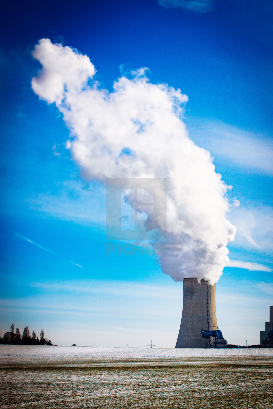 "Coal Power Plant RWE Braunkohlekraftwerk Neurath" stock image